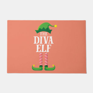 Diva Elf Matching Family Group kerstparty Deurmat