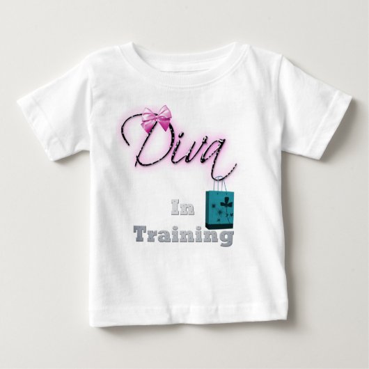 Diva En Formation T-Shirt Bébé (Devant)