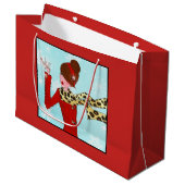 Diva en Snow Sparkles Groot Cadeauzakje (Voorkant Gekanteld)