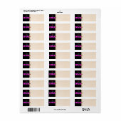 Diva Étiquette de adresse (Feuille entière)