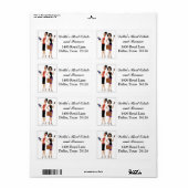 Diva Étiquettes de adresse professionnels (Feuille entière)