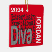 Diva Extraordinaire CUSTOM Keramisch Ornament (Rechts)