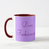 Diva Fashionista Autumn Reds Mug (Gauche)
