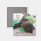 DIVA GIRL LOCKER MAGNET (Recto/Verso)
