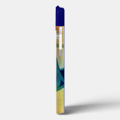 DIVA IN BLAUW, BEAUTY MODE MONOGRAM Case-Mate iPhone CASE (Achterkant / Links)