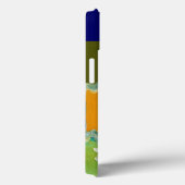 DIVA IN BLAUW, BEAUTY MODE MONOGRAM Case-Mate iPhone CASE (Achterkant / Rechts)