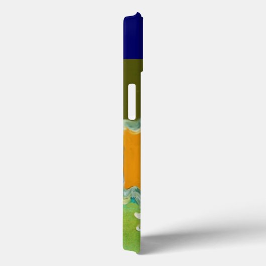 DIVA IN BLAUW, BEAUTY MODE MONOGRAM Case-Mate iPhone CASE (Achterkant / Rechts)