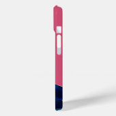 DIVA IN BLAUW, BEAUTY MODE MONOGRAM Case-Mate iPhone CASE (Achterkant / Links)