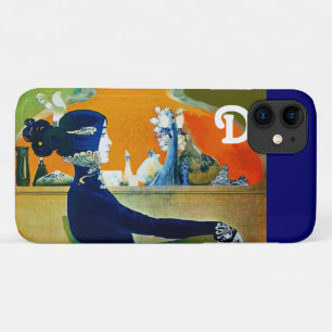 DIVA IN BLAUW, BEAUTY MODE MONOGRAM iPhone 11 HOESJE