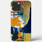 DIVA IN BLAUW, BEAUTY MODE MONOGRAM Case-Mate iPhone CASE (Achterkant)