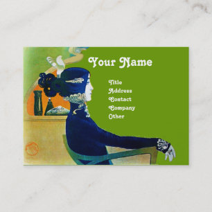 DIVA IN BLAUW MONOGRAM Beauty Salon, Makeup Artist Visitekaartje