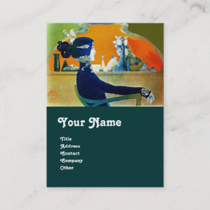 DIVA IN BLAUW MONOGRAM Beauty Salon, Makeup Artist Visitekaartje