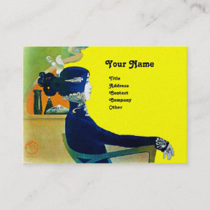 DIVA IN BLAUW MONOGRAM Beauty Salon, Makeup Artist Visitekaartje