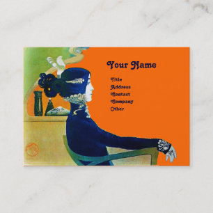 DIVA IN BLAUW MONOGRAM Beauty Salon, Makeup Artist Visitekaartje