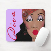 "DIVA is een woord van vier letters..." Mousepad Muismat (Met muis)