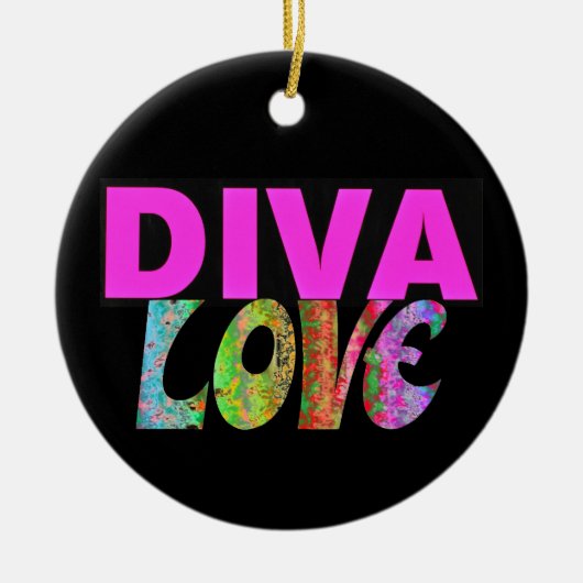 Diva Keramisch Ornament (Voorkant)