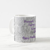 DIVA Life Lights Joyeux Anniversaire classique Mug (Devant gauche)