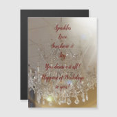 DIVA Life Sparkles Happy Birthday Magnetic Card (Voorkant / Achterkant)
