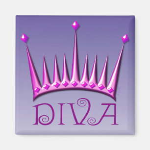 Diva magnet in fuschia magneet