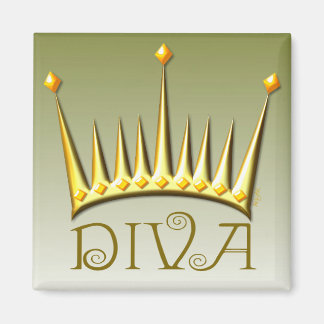 Diva magnet in goud AH2010 Magneet