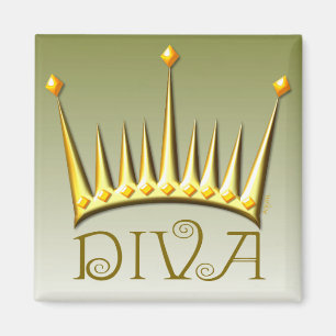 Diva magnet in goud magneet