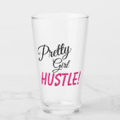 DIVA " meisje HUSTLE" drinkware Glas (Voorkant)