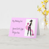 Diva met stijl Verjaardag Kaart (Gele Bloem)