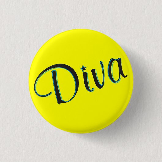 Diva Mini Button (Voorkant)