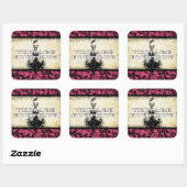 Diva Mode Sticker Fuchsia Roze Retro Groovy (Vel)