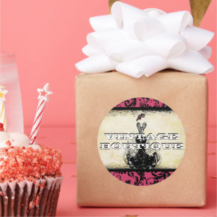 Diva Mode Sticker Oranje Retro Stippen