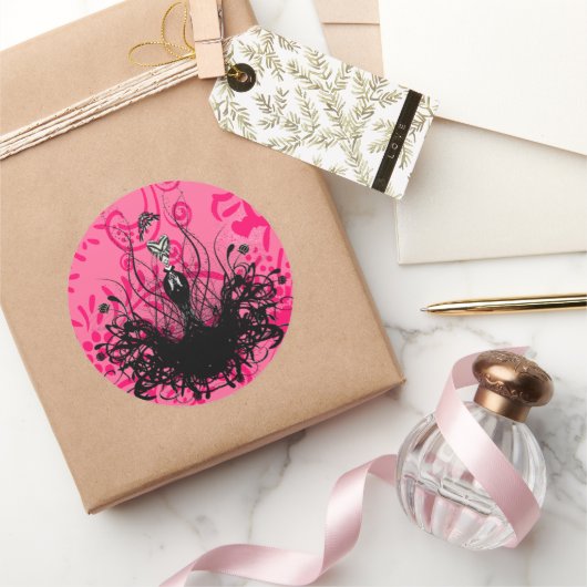 Diva Mode Sticker - Raspberry Hot Pink (Geschenken)