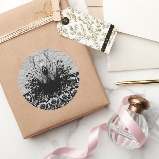 Diva Mode Sticker - Zwart en grijs (Geschenken)