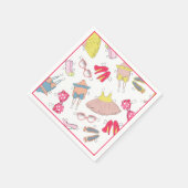 Diva Mode Stilettos Waterverf Servet (Hoek)