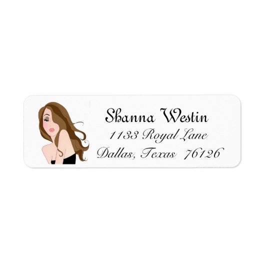 Diva of a Address Label (Voorkant)