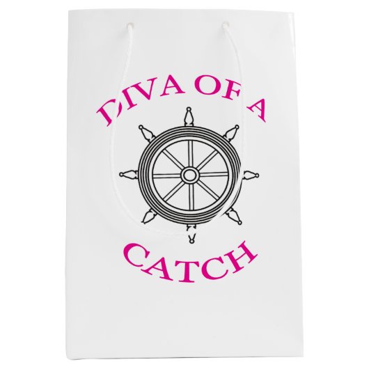 Diva of a Catch Medium Cadeauzakje (Voorkant)