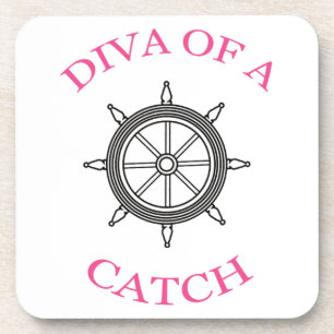 "Diva of a Catch" Nautical Onderzetters