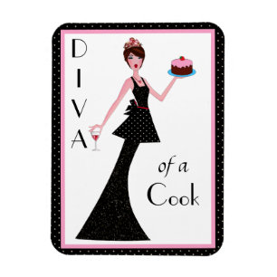 "Diva of a Cook" Magneet