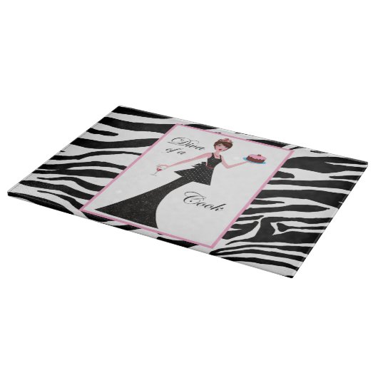 "Diva of a Cook" Snijplank (Hoek)