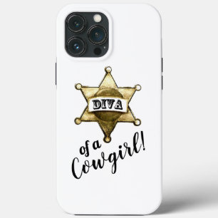 Diva of a Cowgirl iPhone 13 Pro Max Hoesje
