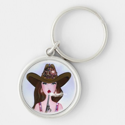 Diva of a Cowgirl Sleutelhanger (Voorkant)