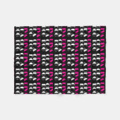 "DIVA of a Dog"-ventilator Fleece Deken (Voorkant (Horizontaal))