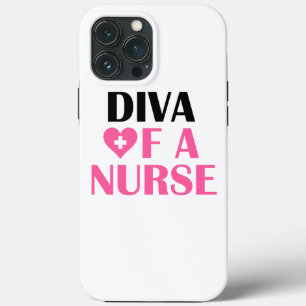 "Diva of a Nurse" iPhone 13 Pro Max Hoesje