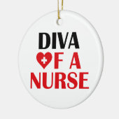 "Diva of a Nurse!" Ornament (Links)