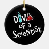"DIVA of a Scientist" keramisch Ornament (Achterkant)