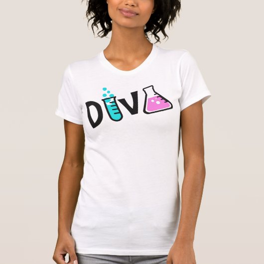 "DIVA of a Scientist" T-shirt (Voorkant)