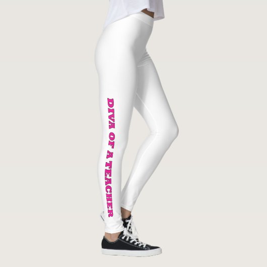 "Diva of a Teacher" Leggings (Rechts)