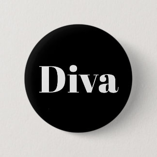 Diva Opera zanger performer muziek thema Ronde Button 5,7 Cm