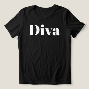 Diva Operazanger Muzikant Minimalistische Muziek T Tri-Blend Shirt