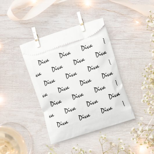 Diva Personalize Bedankzakje (Geknipt)