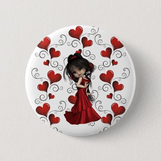 Diva Pin Ronde Button 5,7 Cm (Voorkant)